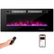 Ultra-Thin Electric Fireplace with Decorative Crystals and Smart APP Control